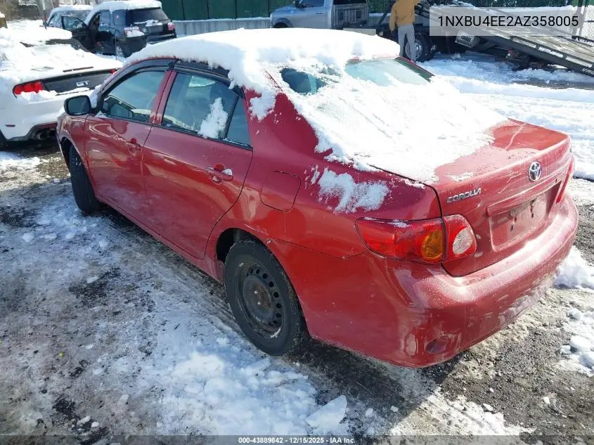 1NXBU4EE2AZ358005 2010 Toyota Corolla Le