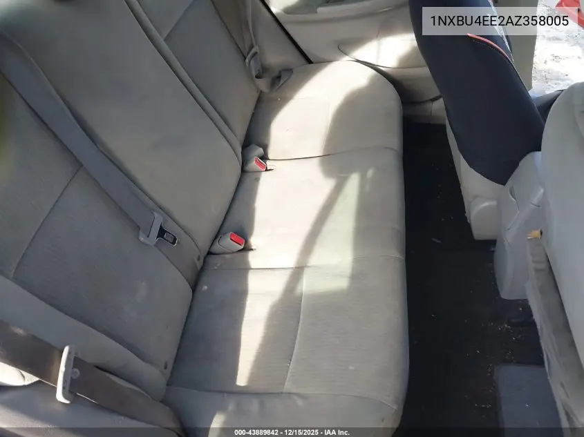 1NXBU4EE2AZ358005 2010 Toyota Corolla Le