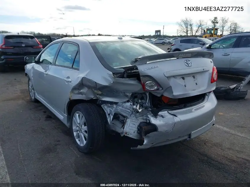 1NXBU4EE3AZ277725 2010 Toyota Corolla S