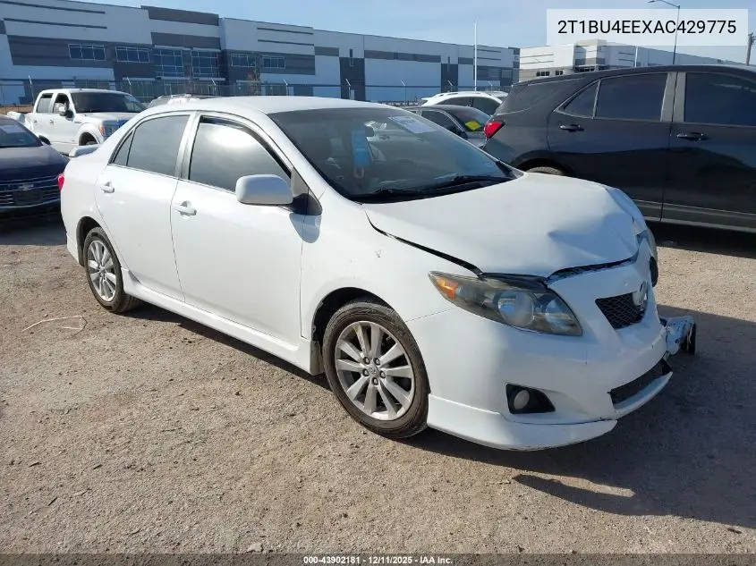 2T1BU4EEXAC429775 2010 Toyota Corolla S