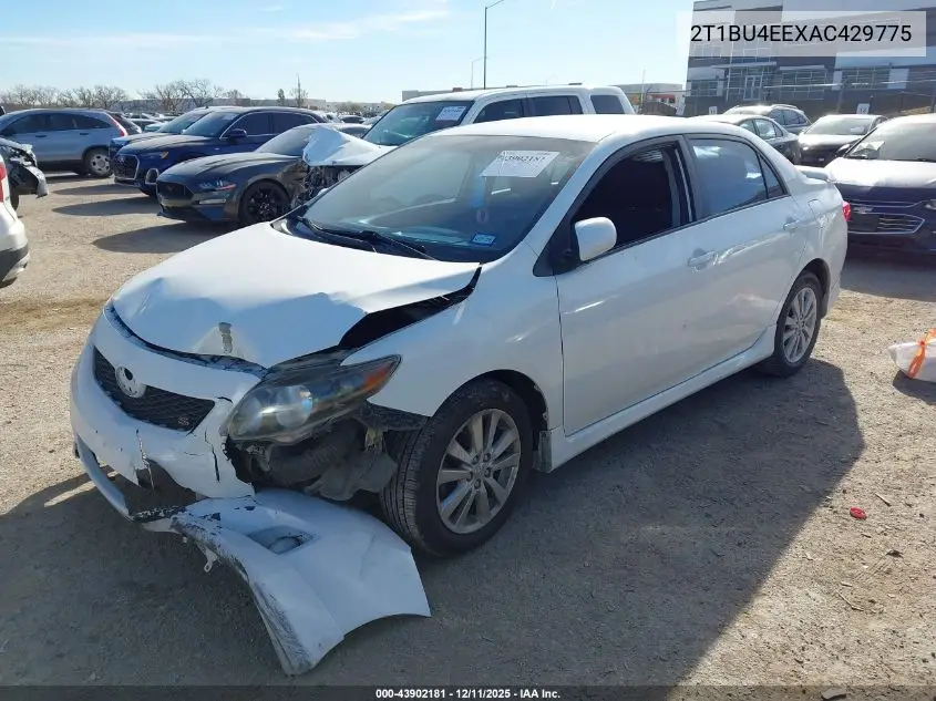 2T1BU4EEXAC429775 2010 Toyota Corolla S