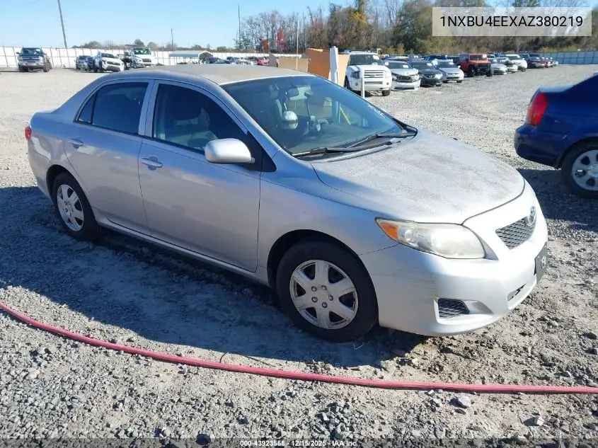 1NXBU4EEXAZ380219 2010 Toyota Corolla Le
