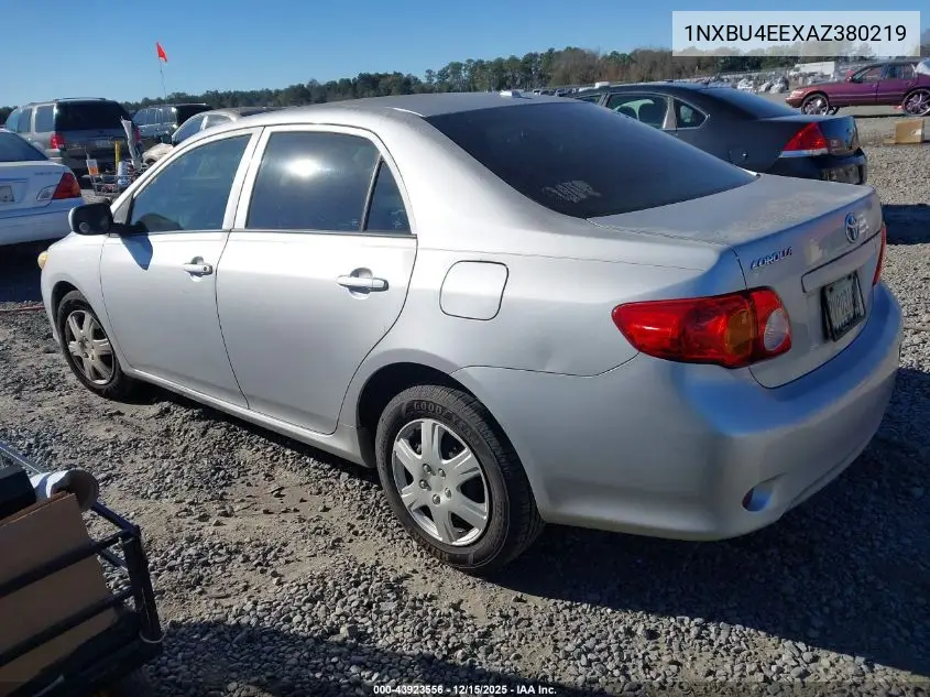 1NXBU4EEXAZ380219 2010 Toyota Corolla Le