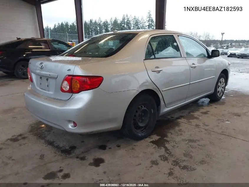1NXBU4EE8AZ182593 2010 Toyota Corolla Le