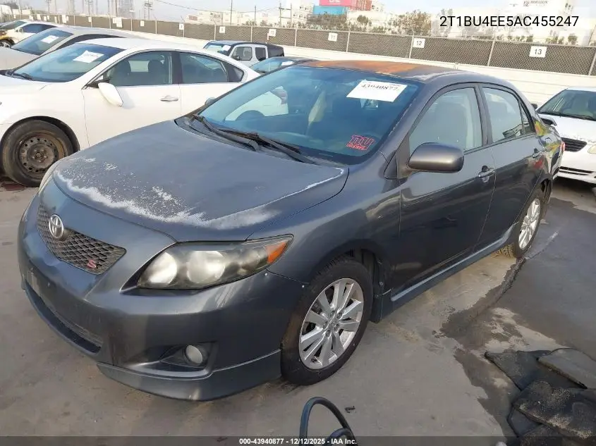 2T1BU4EE5AC455247 2010 Toyota Corolla S