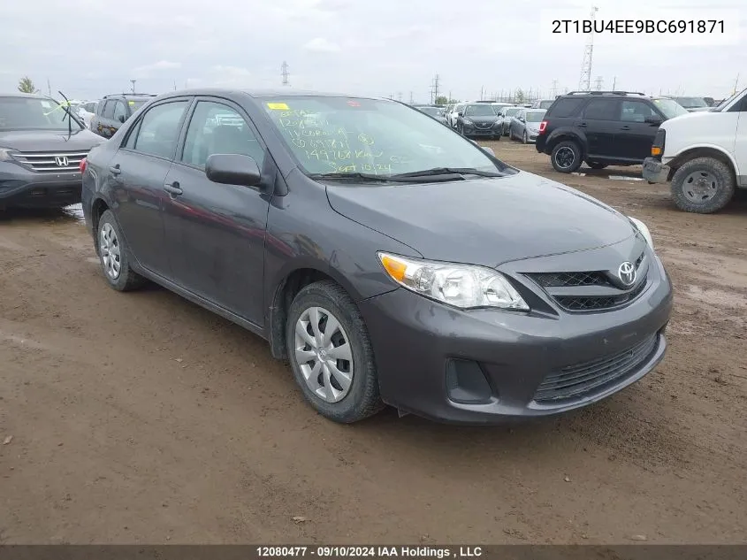 2011 Toyota Corolla S/Le VIN: 2T1BU4EE9BC691871 Lot: 12080477