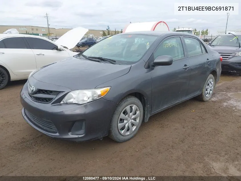 2011 Toyota Corolla S/Le VIN: 2T1BU4EE9BC691871 Lot: 12080477