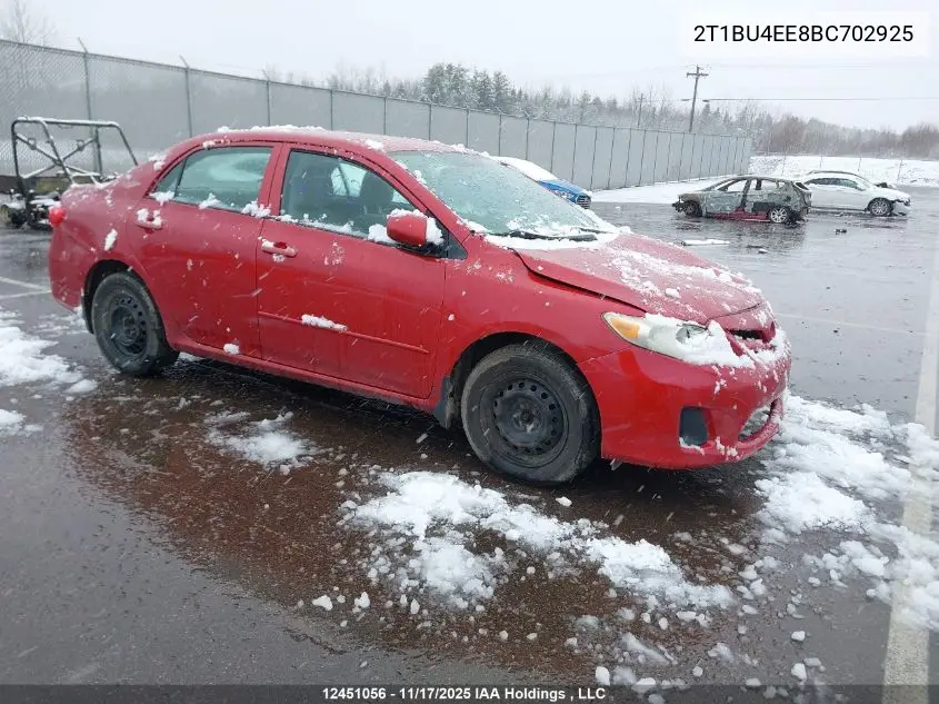 2T1BU4EE8BC702925 2011 Toyota Corolla Ce