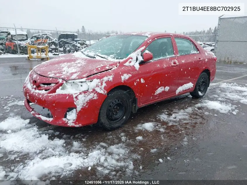 2T1BU4EE8BC702925 2011 Toyota Corolla Ce