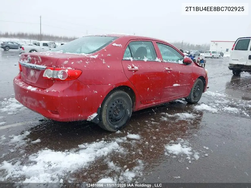 2T1BU4EE8BC702925 2011 Toyota Corolla Ce