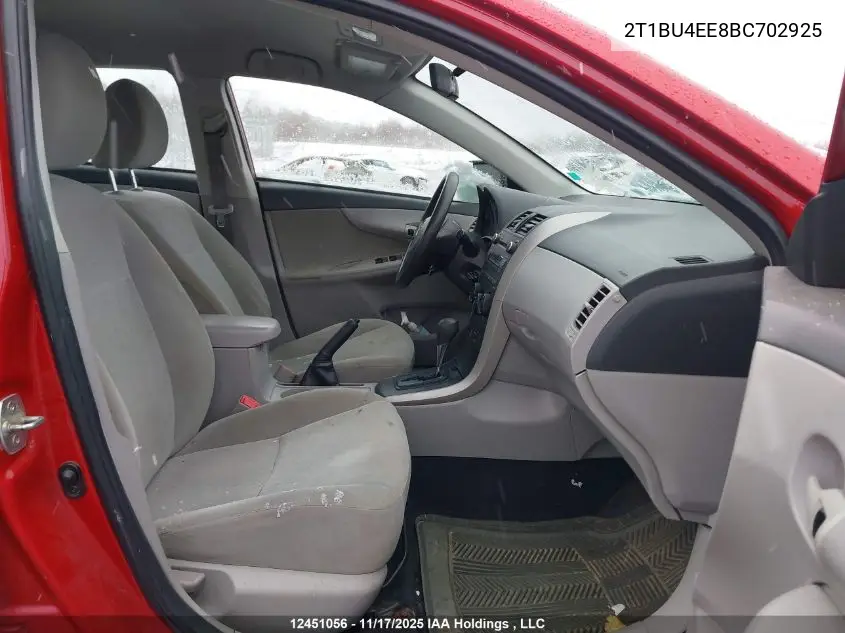 2T1BU4EE8BC702925 2011 Toyota Corolla Ce