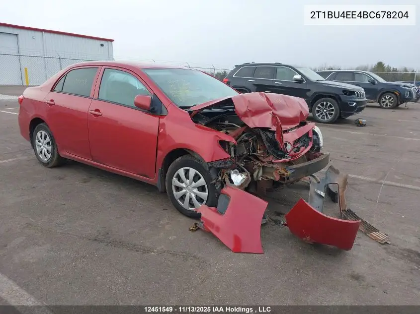 2T1BU4EE4BC678204 2011 Toyota Corolla Ce