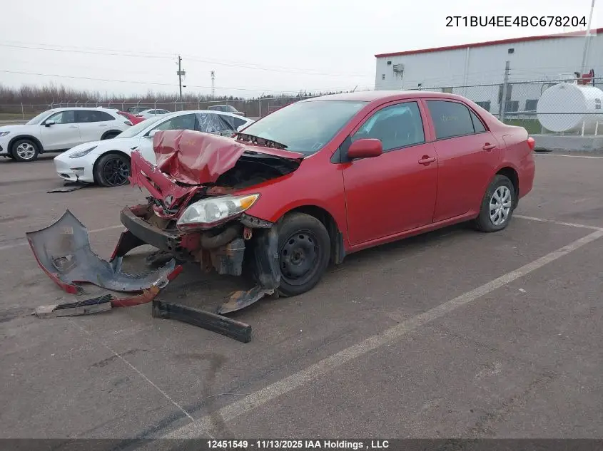 2T1BU4EE4BC678204 2011 Toyota Corolla Ce