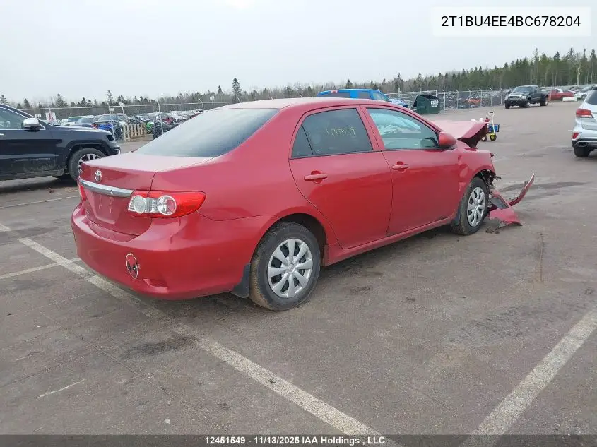 2T1BU4EE4BC678204 2011 Toyota Corolla Ce