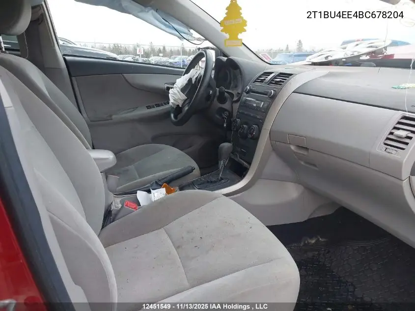 2T1BU4EE4BC678204 2011 Toyota Corolla Ce