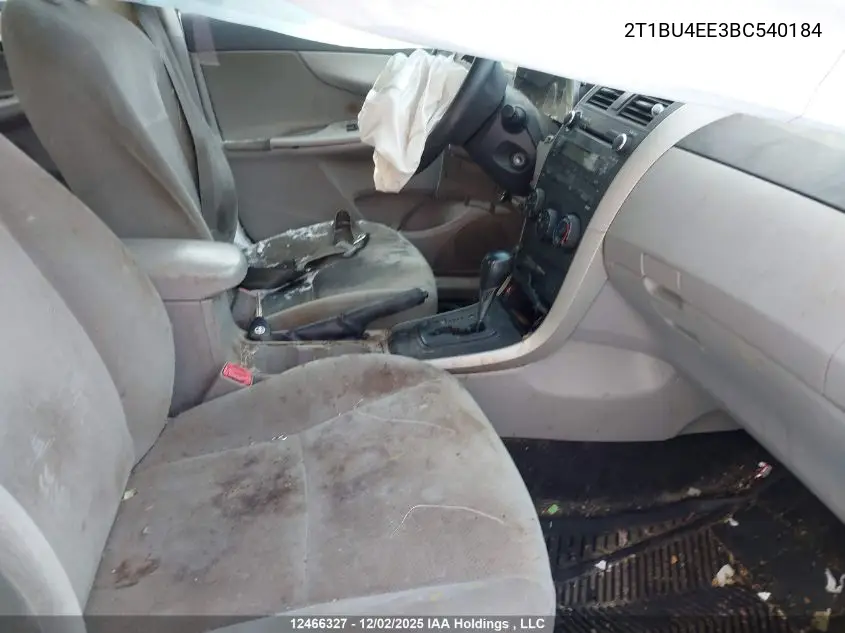 2T1BU4EE3BC540184 2011 Toyota Corolla S/Le