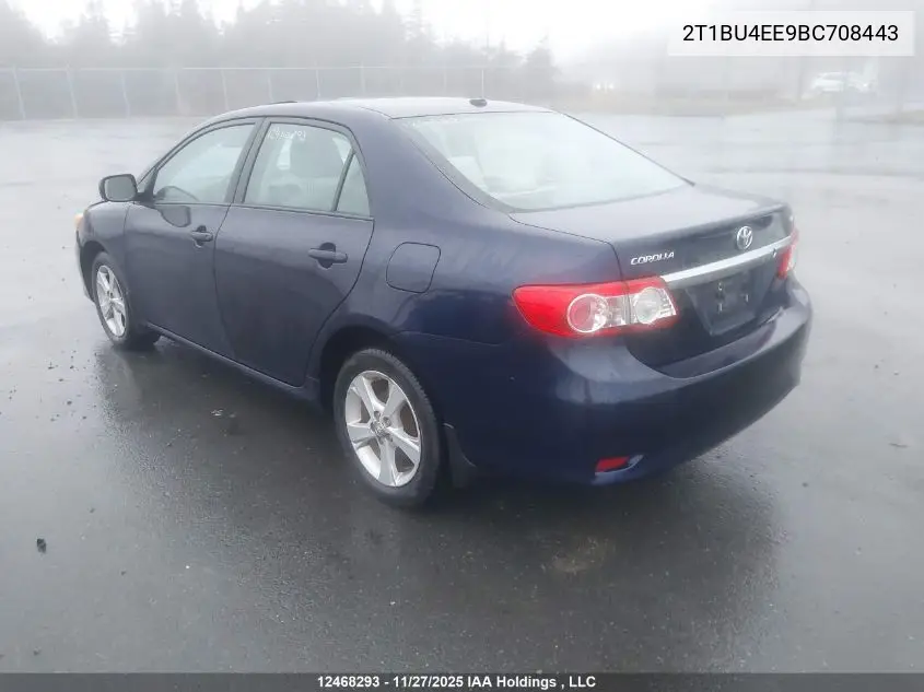 2T1BU4EE9BC708443 2011 Toyota Corolla S/Le