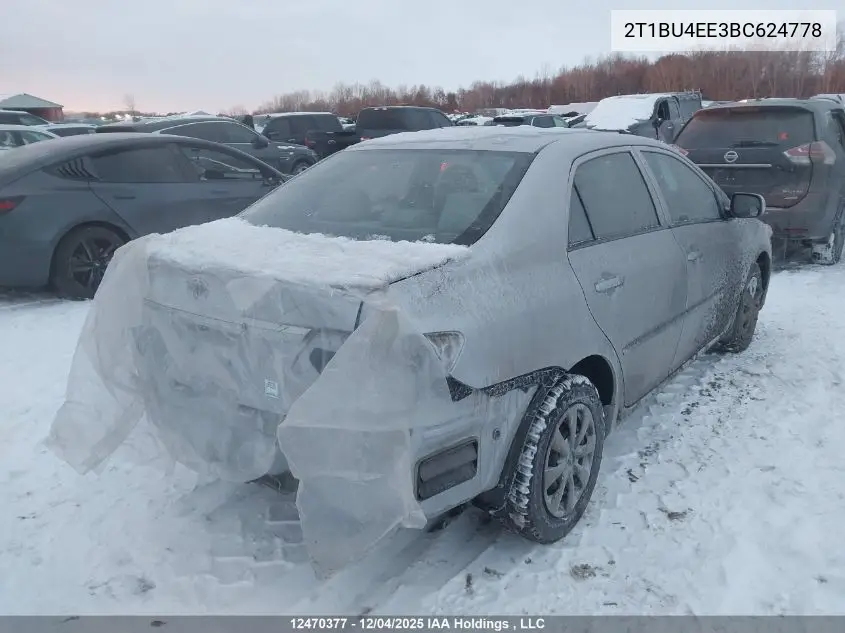 2T1BU4EE3BC624778 2011 Toyota Corolla Ce