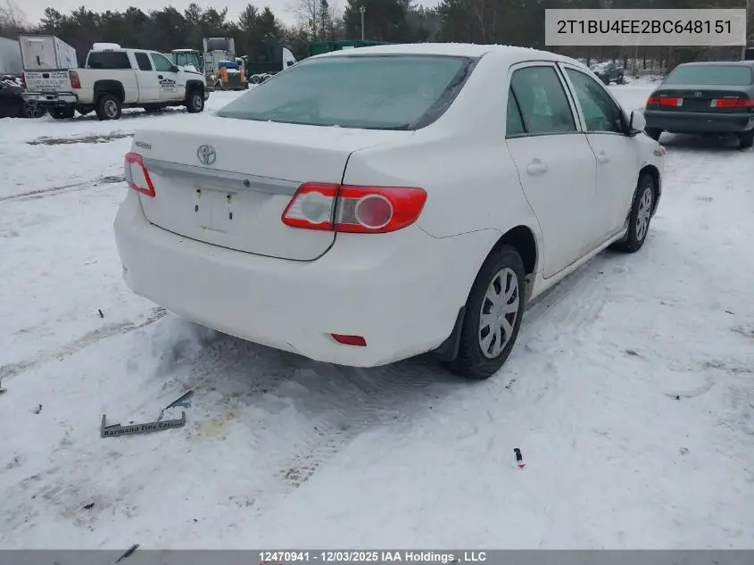 2T1BU4EE2BC648151 2011 Toyota Corolla S/Le