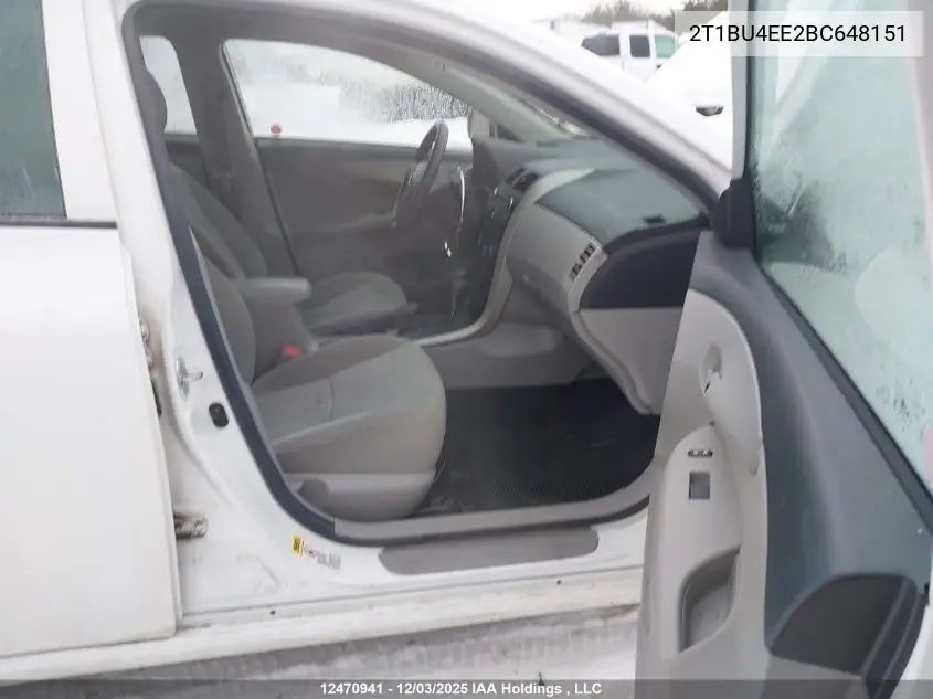 2T1BU4EE2BC648151 2011 Toyota Corolla S/Le