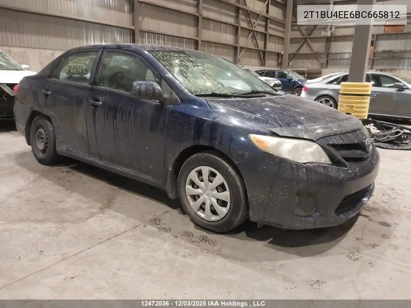 2T1BU4EE6BC665812 2011 Toyota Corolla Le
