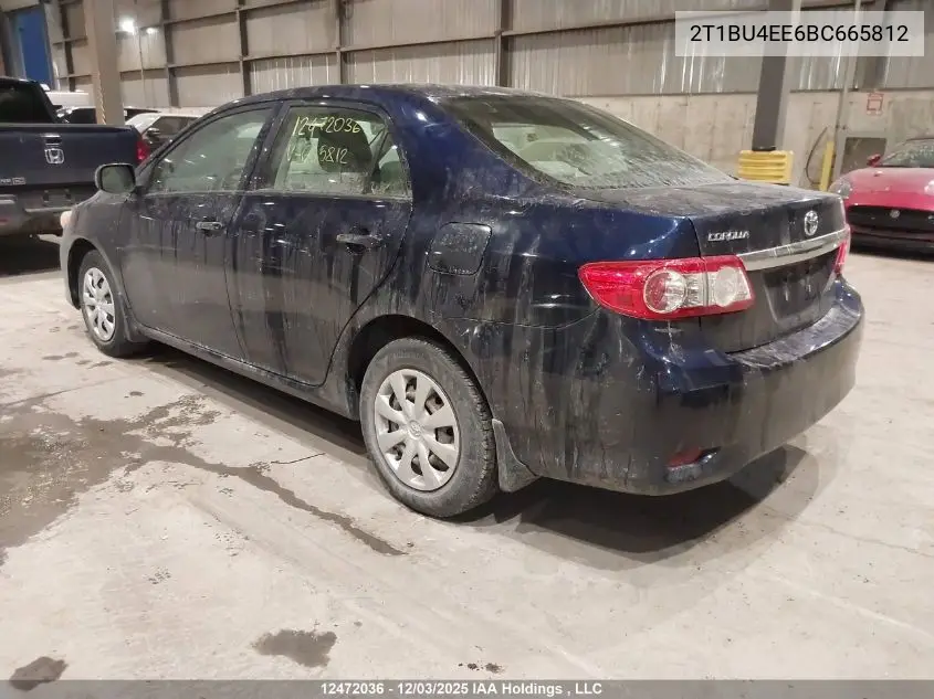 2T1BU4EE6BC665812 2011 Toyota Corolla Le