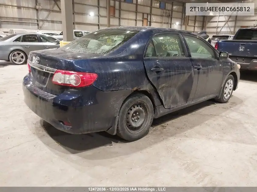 2T1BU4EE6BC665812 2011 Toyota Corolla Le