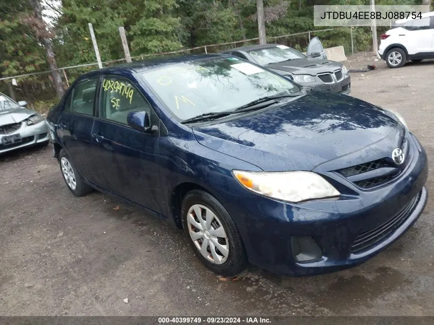 2011 Toyota Corolla Le VIN: JTDBU4EE8BJ088754 Lot: 40399749