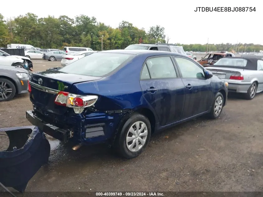 2011 Toyota Corolla Le VIN: JTDBU4EE8BJ088754 Lot: 40399749