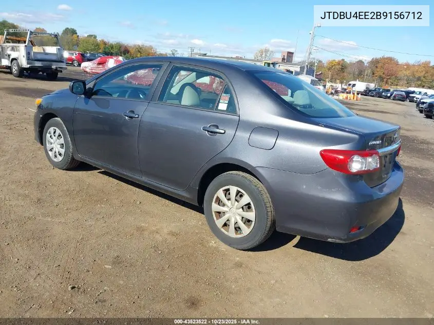 JTDBU4EE2B9156712 2011 Toyota Corolla Le
