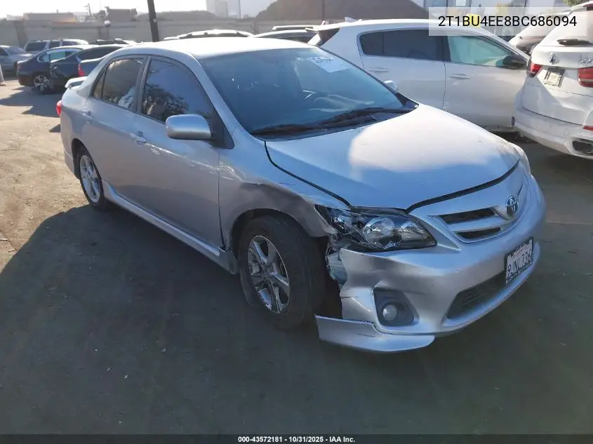 2T1BU4EE8BC686094 2011 Toyota Corolla S