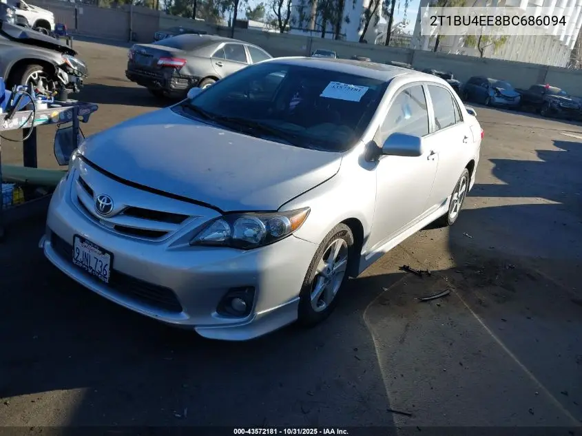 2T1BU4EE8BC686094 2011 Toyota Corolla S