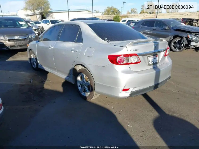 2T1BU4EE8BC686094 2011 Toyota Corolla S