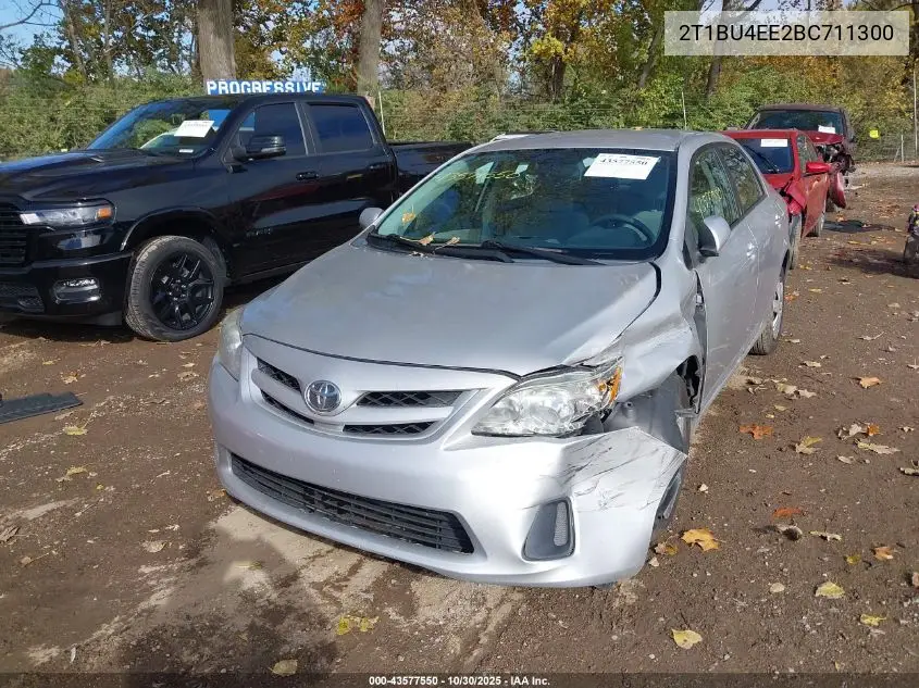 2T1BU4EE2BC711300 2011 Toyota Corolla Le