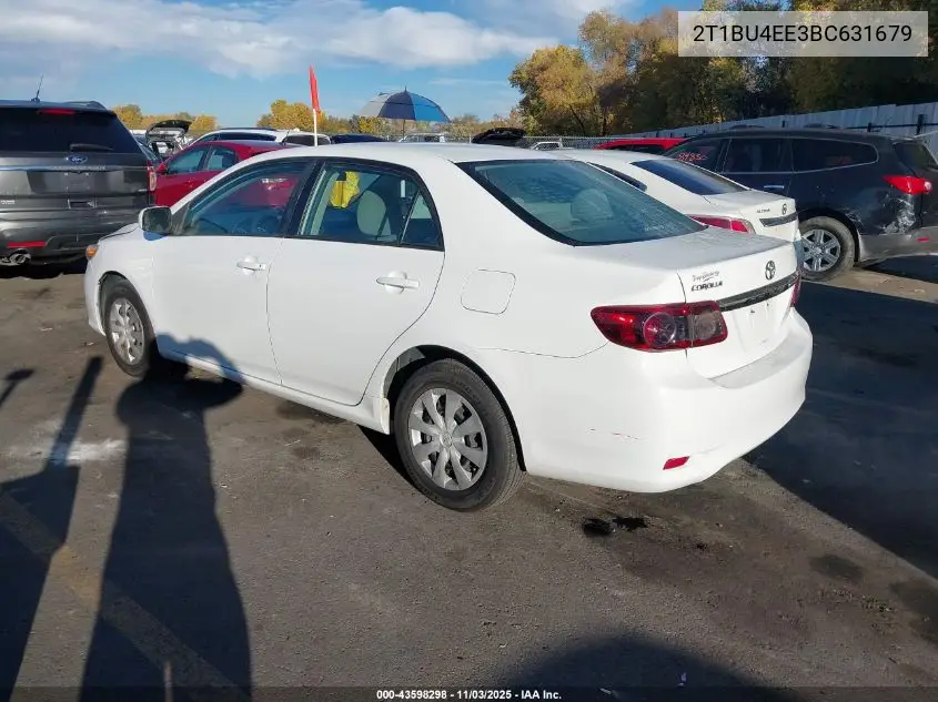 2T1BU4EE3BC631679 2011 Toyota Corolla Le