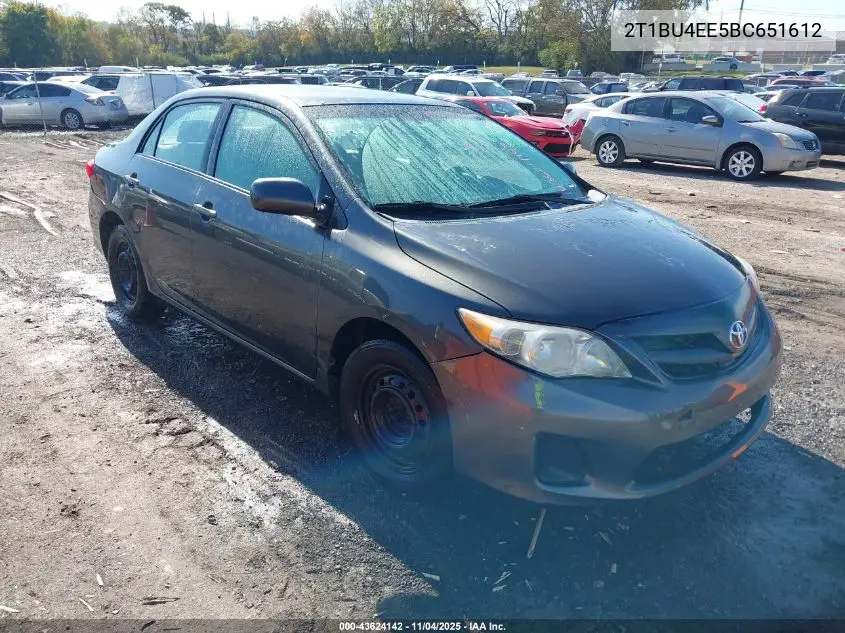 2T1BU4EE5BC651612 2011 Toyota Corolla Le