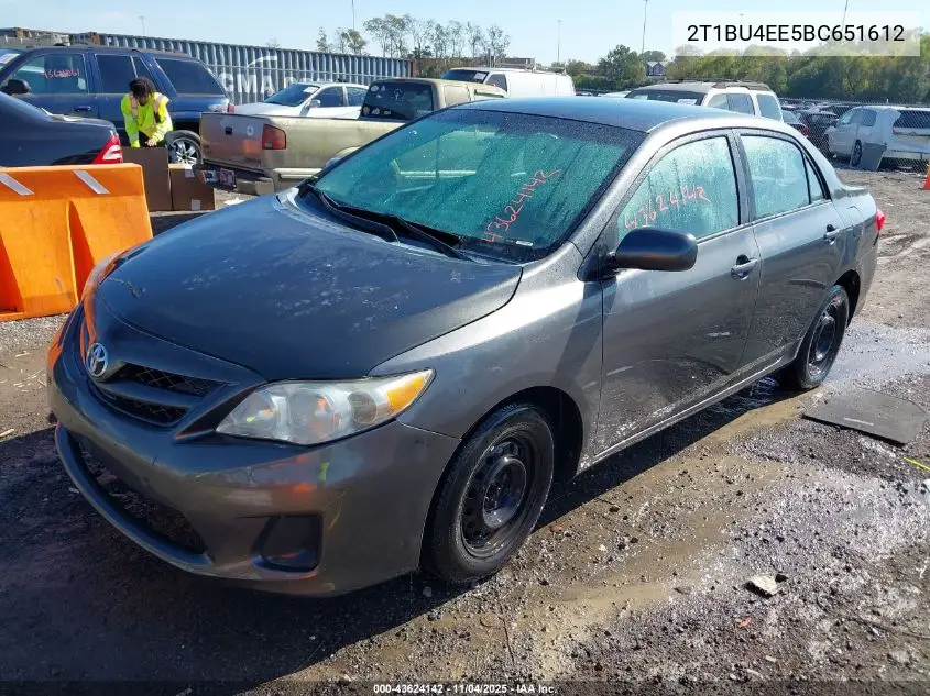 2T1BU4EE5BC651612 2011 Toyota Corolla Le