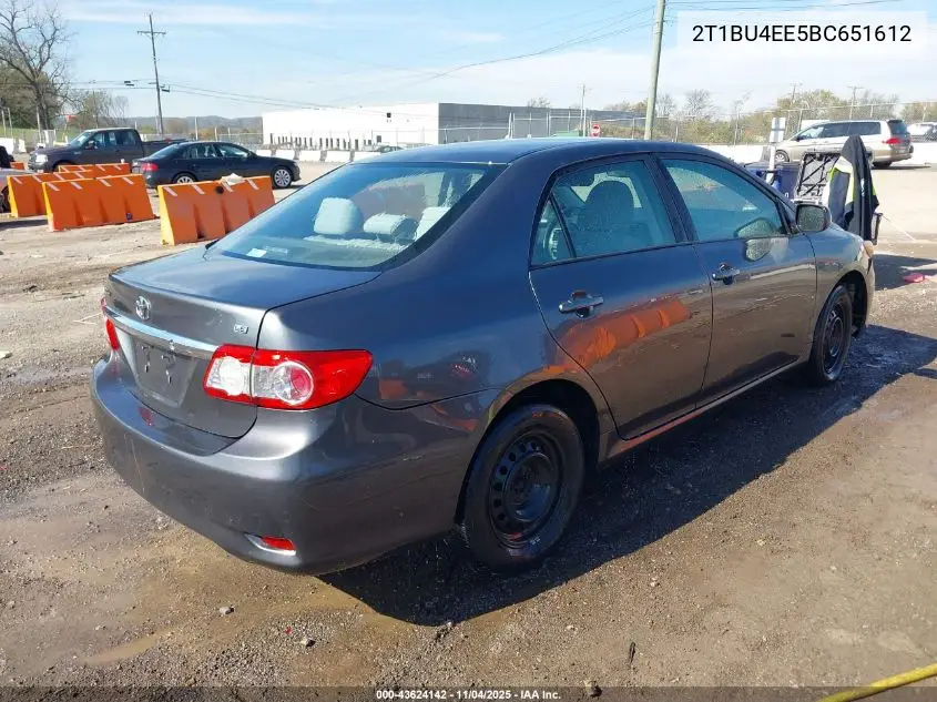 2T1BU4EE5BC651612 2011 Toyota Corolla Le