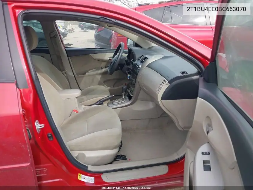 2T1BU4EE0BC663070 2011 Toyota Corolla Le