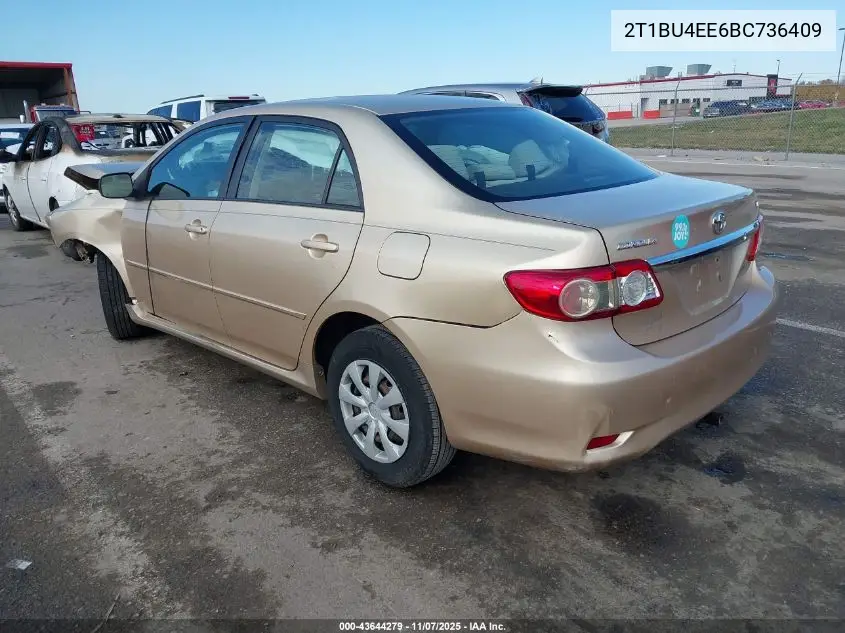2T1BU4EE6BC736409 2011 Toyota Corolla Le