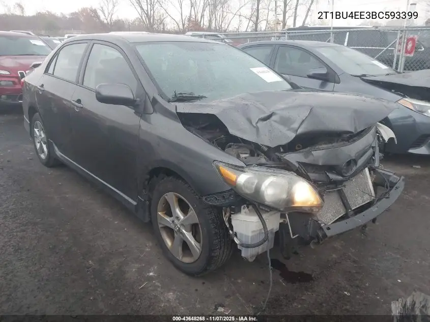 2T1BU4EE3BC593399 2011 Toyota Corolla S