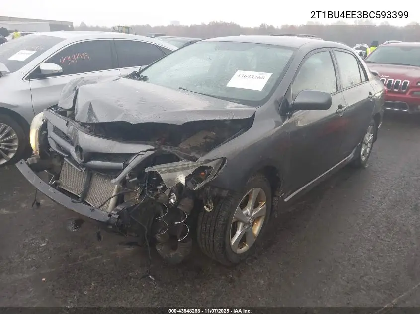 2T1BU4EE3BC593399 2011 Toyota Corolla S