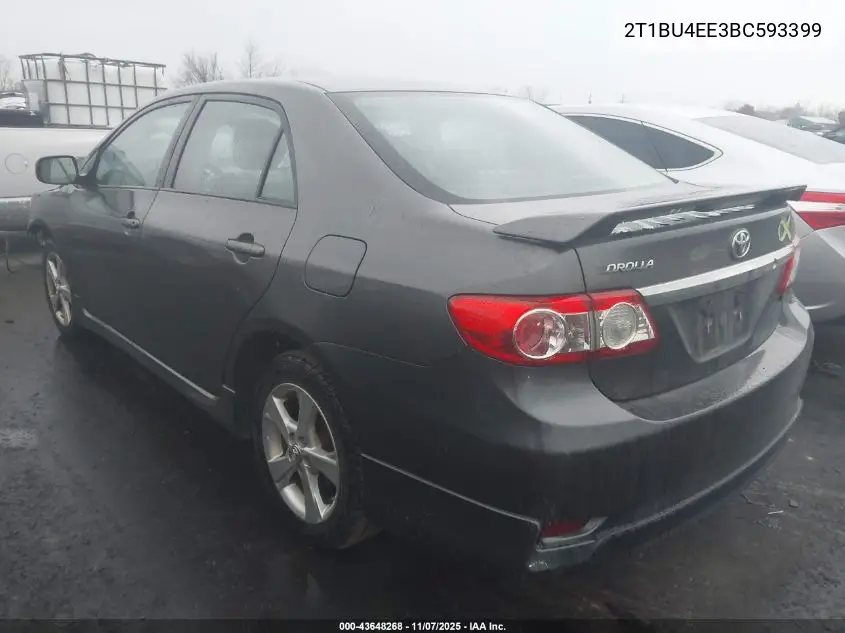 2T1BU4EE3BC593399 2011 Toyota Corolla S