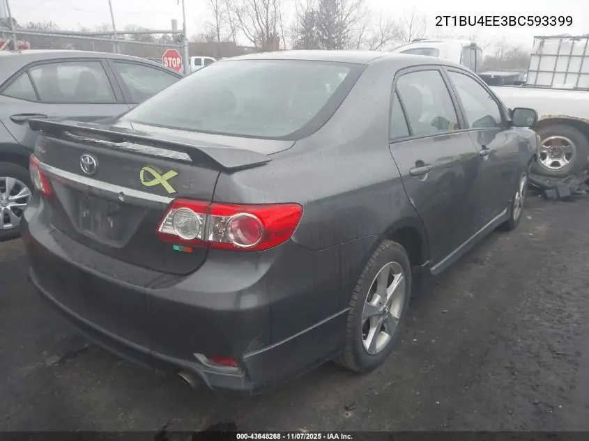 2T1BU4EE3BC593399 2011 Toyota Corolla S