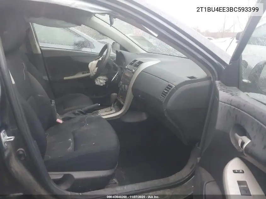 2T1BU4EE3BC593399 2011 Toyota Corolla S