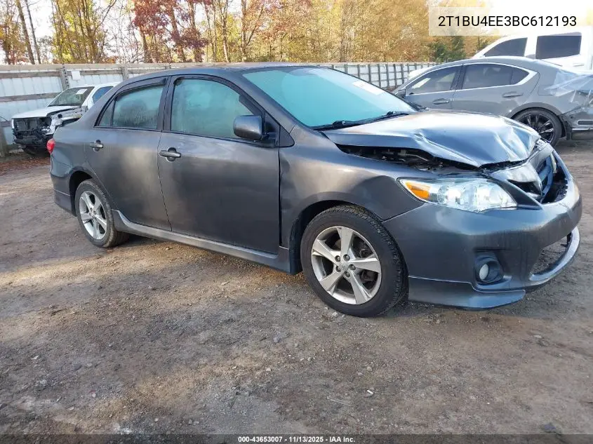 2T1BU4EE3BC612193 2011 Toyota Corolla S