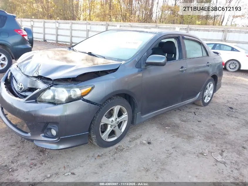 2T1BU4EE3BC612193 2011 Toyota Corolla S