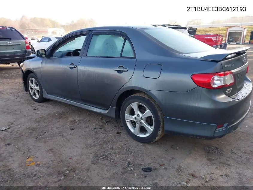 2T1BU4EE3BC612193 2011 Toyota Corolla S