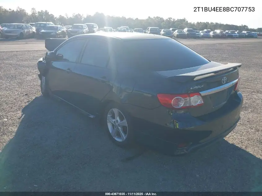 2T1BU4EE8BC707753 2011 Toyota Corolla S