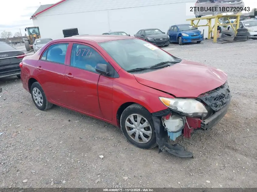 2T1BU4EE1BC720943 2011 Toyota Corolla